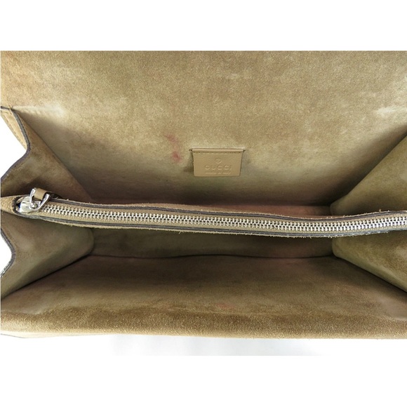 Gucci Beige and Blue Floral Shoulder Bag - Picture 10 of 16